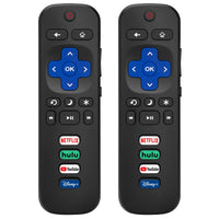 2) Replacement Remote Control Only For Roku Tv, Compatible For Tcl Roku/Hisense