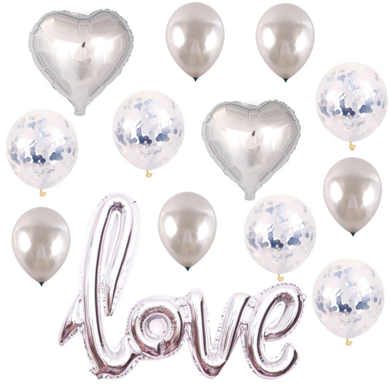 Grand ballon en aluminium une pièce « Je t'aime » pour la Saint-Valentin