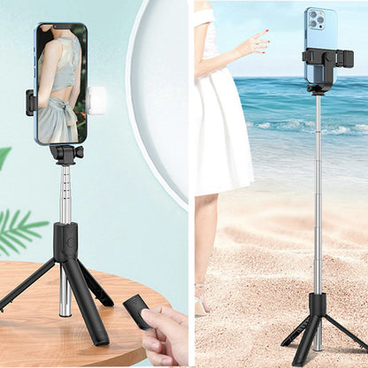 Stick Tripod 28" — Extendable Phone Tripod with 360° Rotation Holder for Travel,