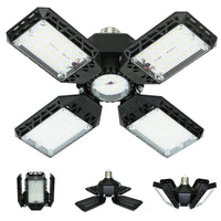 Garage Light,150W Deformable Garage Ceiling Lights,15000Lm, 4 Adjustable Panels,