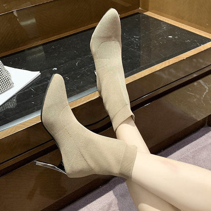 Pointed Toe Boots Women Shoes