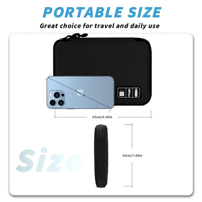 Electronics Organizer Bag — Portable Cable Cord Organizer Pouch for Chargers & A