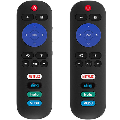 2 Universal Replace Remote Applicable For Tcl Roku Tv/Hisense Tv/Onn Tv/Philips