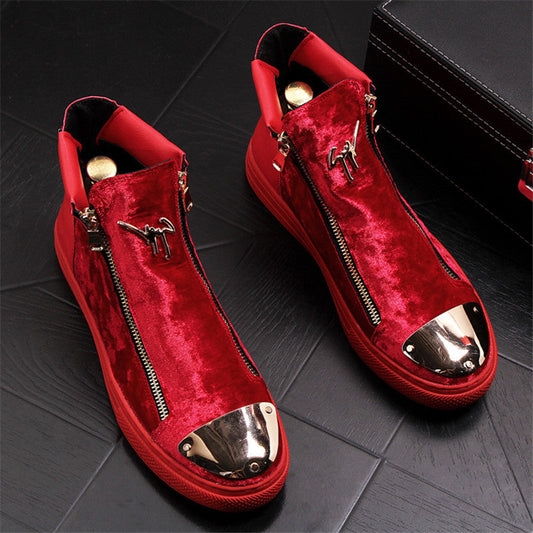 Zapatos de moda de invierno Zapatos de algodón cálidos de felpa