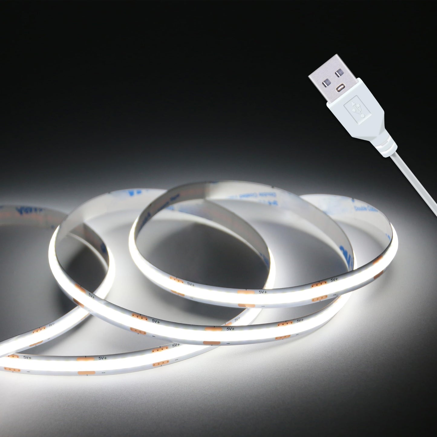 Strip Lights, 5V Usb Led Lighting Cob Short Led Strip Light White Flexible Not D