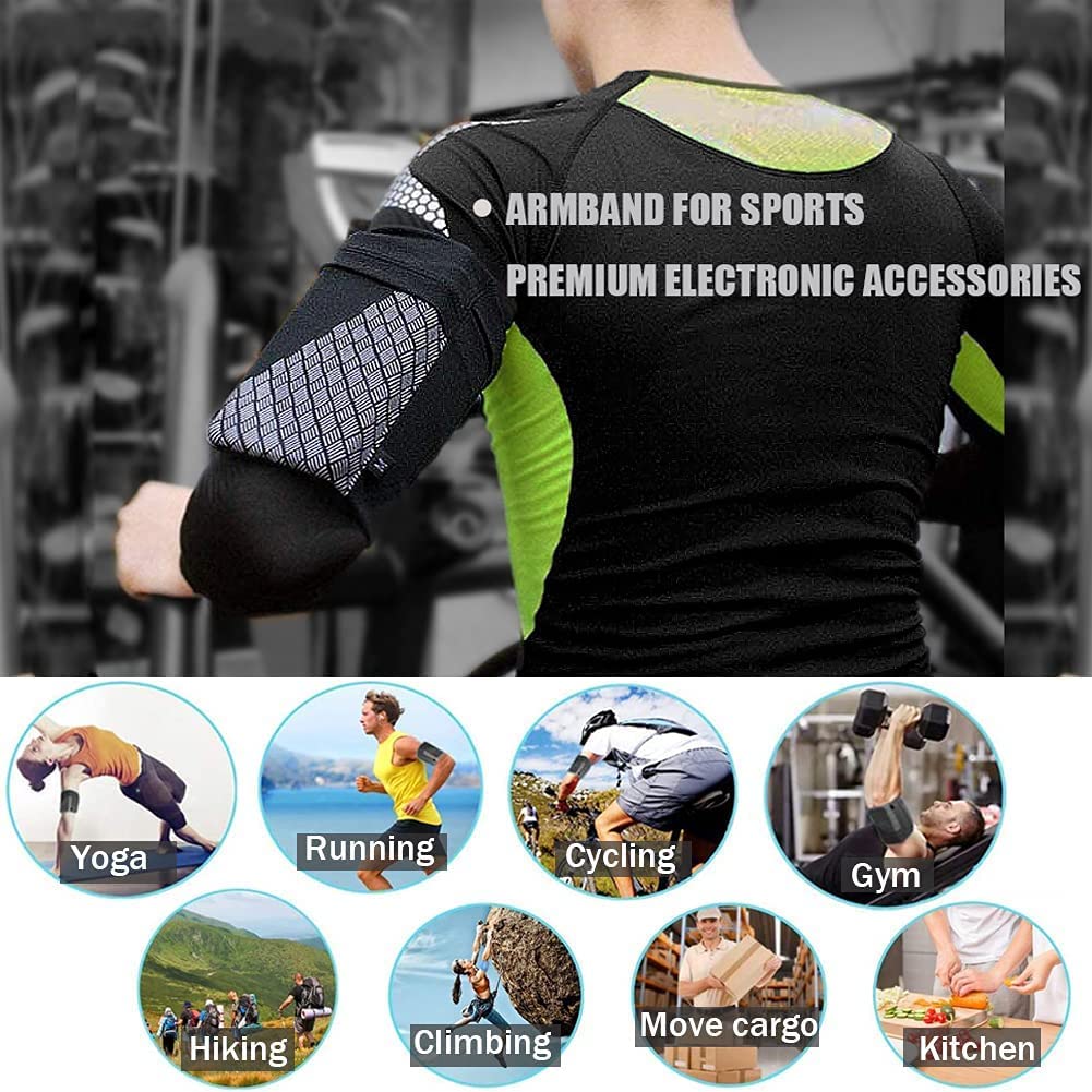 Phone Armband for Running - Universal Cell Phone Holder for Fitness and Gym Workouts