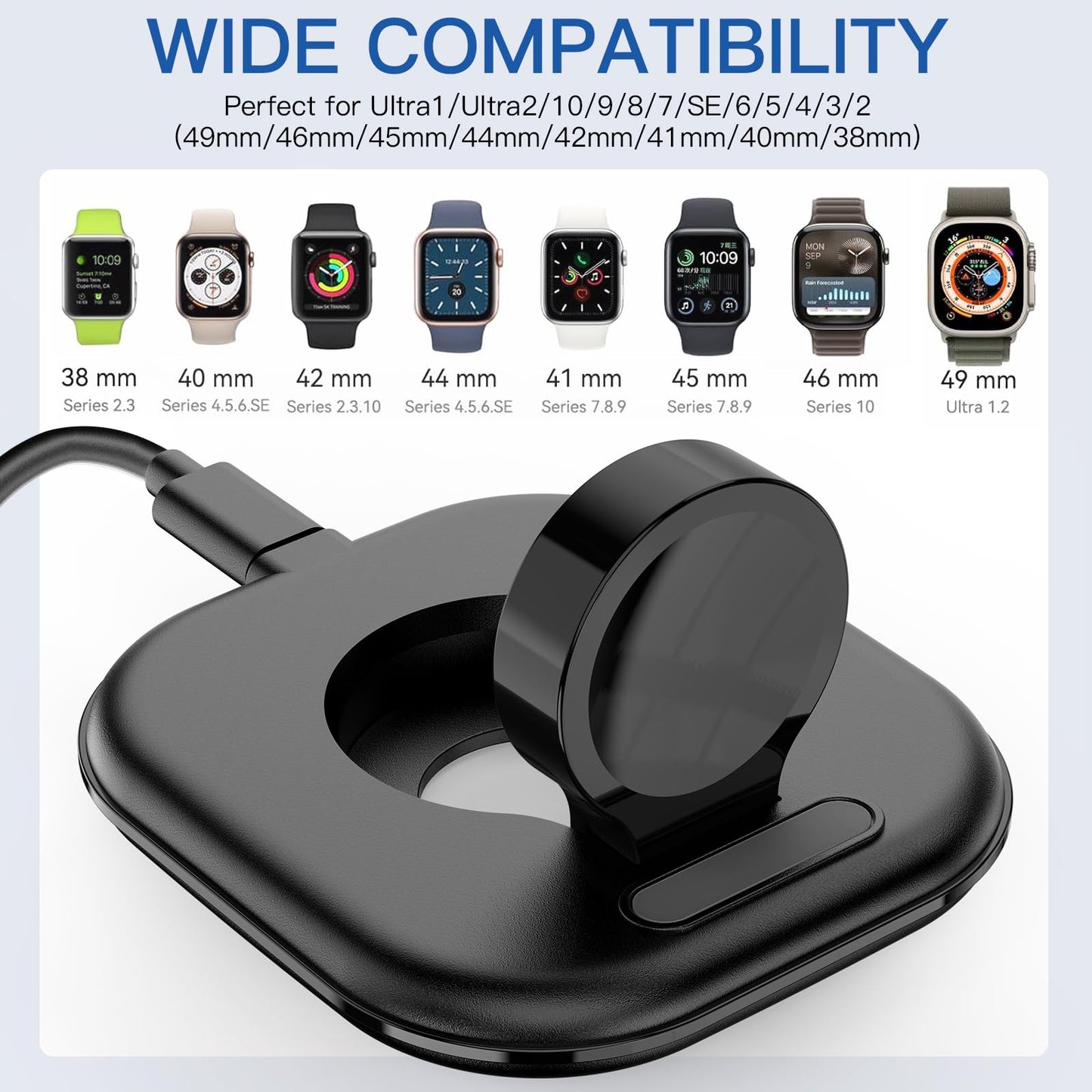 Support de charge magnétique pour montre - Station de charge magnétique rapide, Apple Watch Series 2