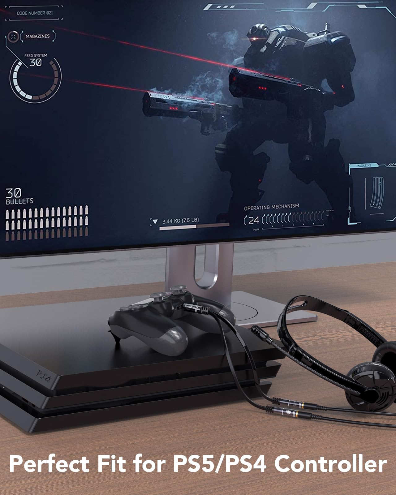 Headphone Mic Splitter Adapter - [1 Male To 2 Female] Headset Splitter Pc Gaming