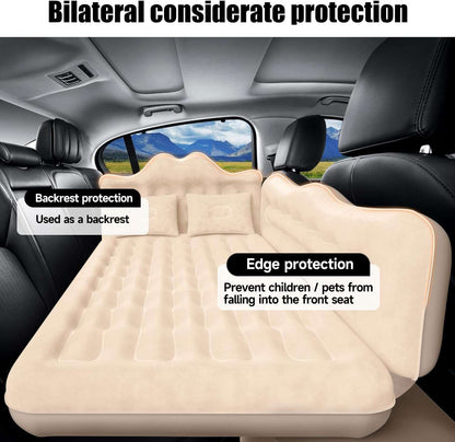 Thicken Backseat SUV/Car/Truck Air Mattress Air Bed Inflatable SUV Truck Mattress -30.31'' Width/Beige