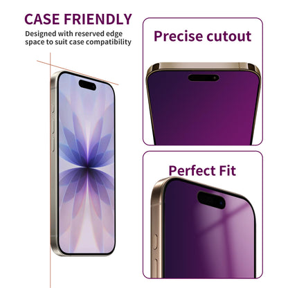 17 Privacy Screen Protector 2 Pack — Anti-Spy Tempered Glass 6.3", Full Coverage