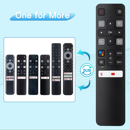 Remote Rc802V For Tcl Android Tv 4K Smart Tv Remote Control No Setup Required, 4