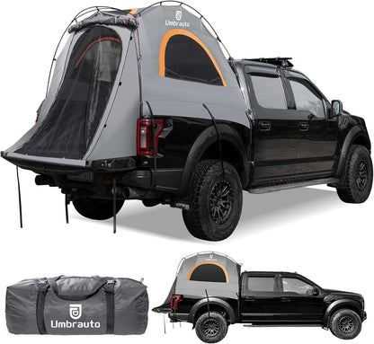 Umbrauto Tienda de campaña para camioneta de 5.5-5.8 pies para 2 personas | Tienda de campaña impermeable PU3000 de montaje rápido en 10 minutos para camionetas pickup