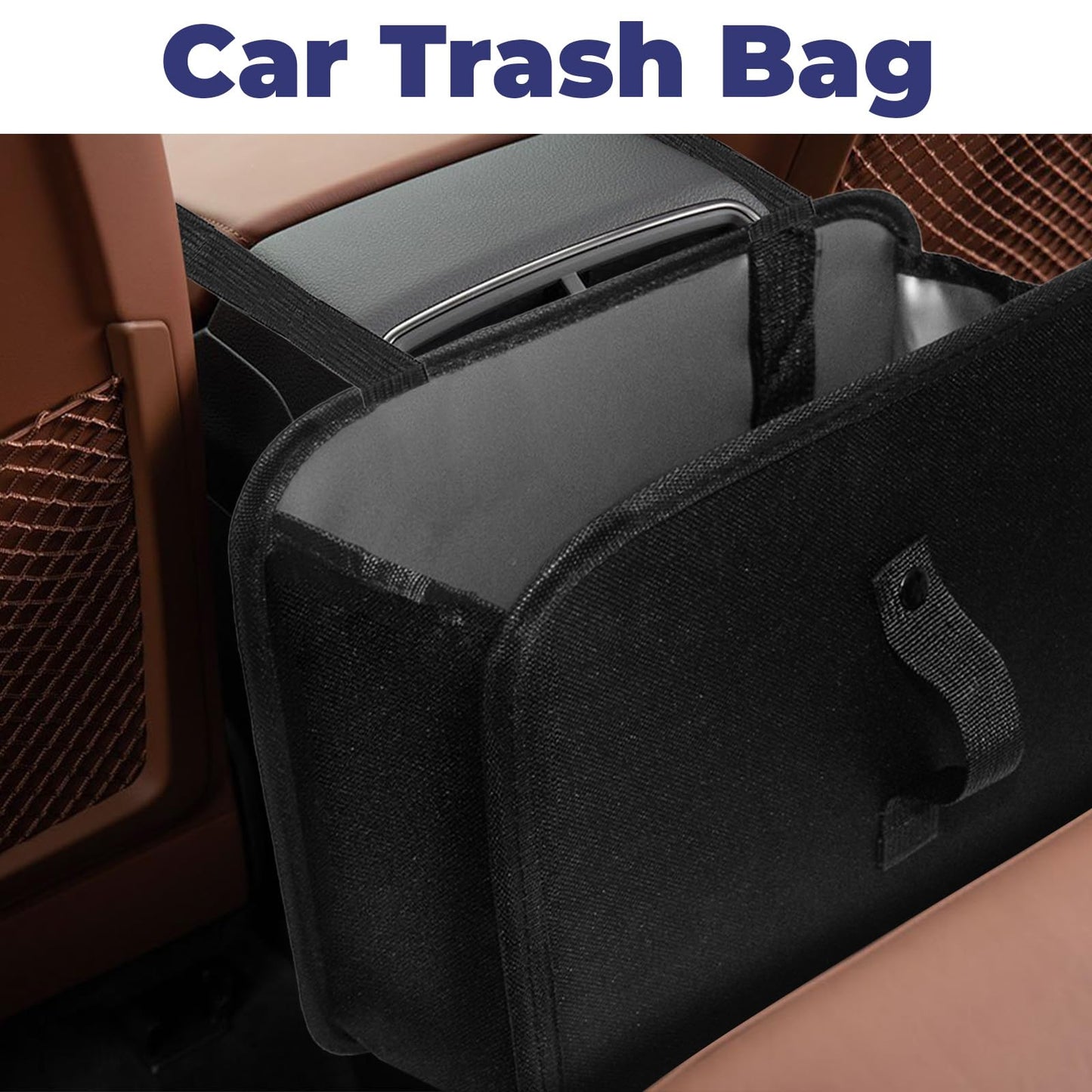 Poubelle, poubelle pliable, sac poubelle suspendu pliable pour siège de voiture, 7,5 litres
