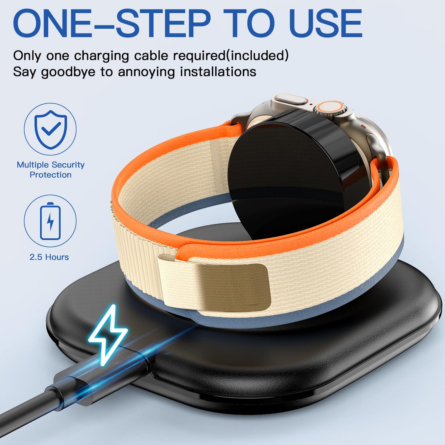 Support de charge magnétique pour montre - Station de charge magnétique rapide, Apple Watch Series 2