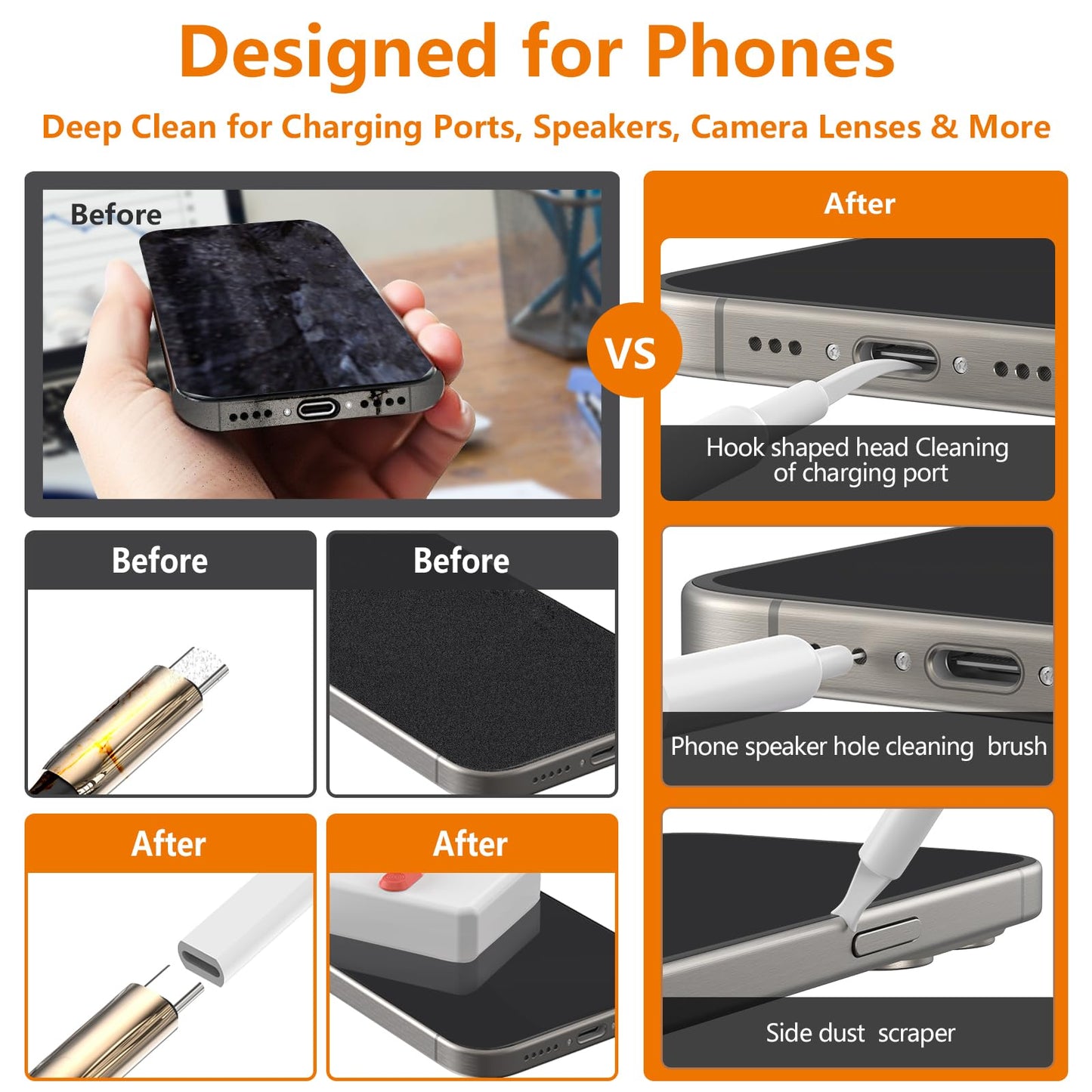 Cleaning Kit, Iphone Cleaning Kit For Charging Port Cleaner Keyboard Cleaning Ki