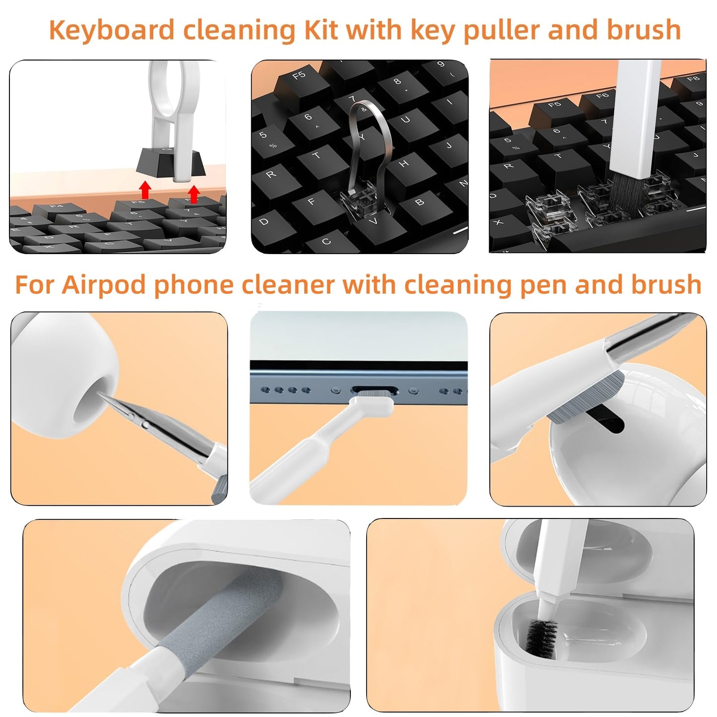 Screen Cleaner Kit, Computer Keyboard Cleaning Kit, 20 In 1 Electronic Cleaning
