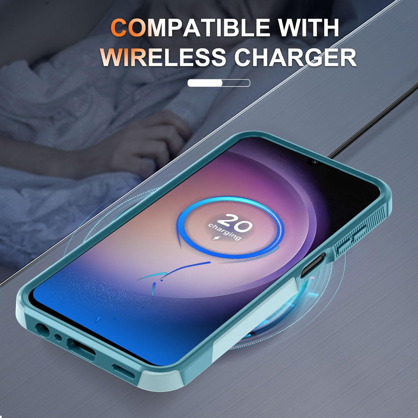 Samsung Galaxy A15 5G Heavy Duty Rugged Case - Full Body Shockproof Protective Cover