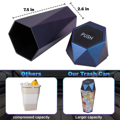 Trash Can, Car Trash Bin With Lid, Car Accessories For Women Interior, Car Garba