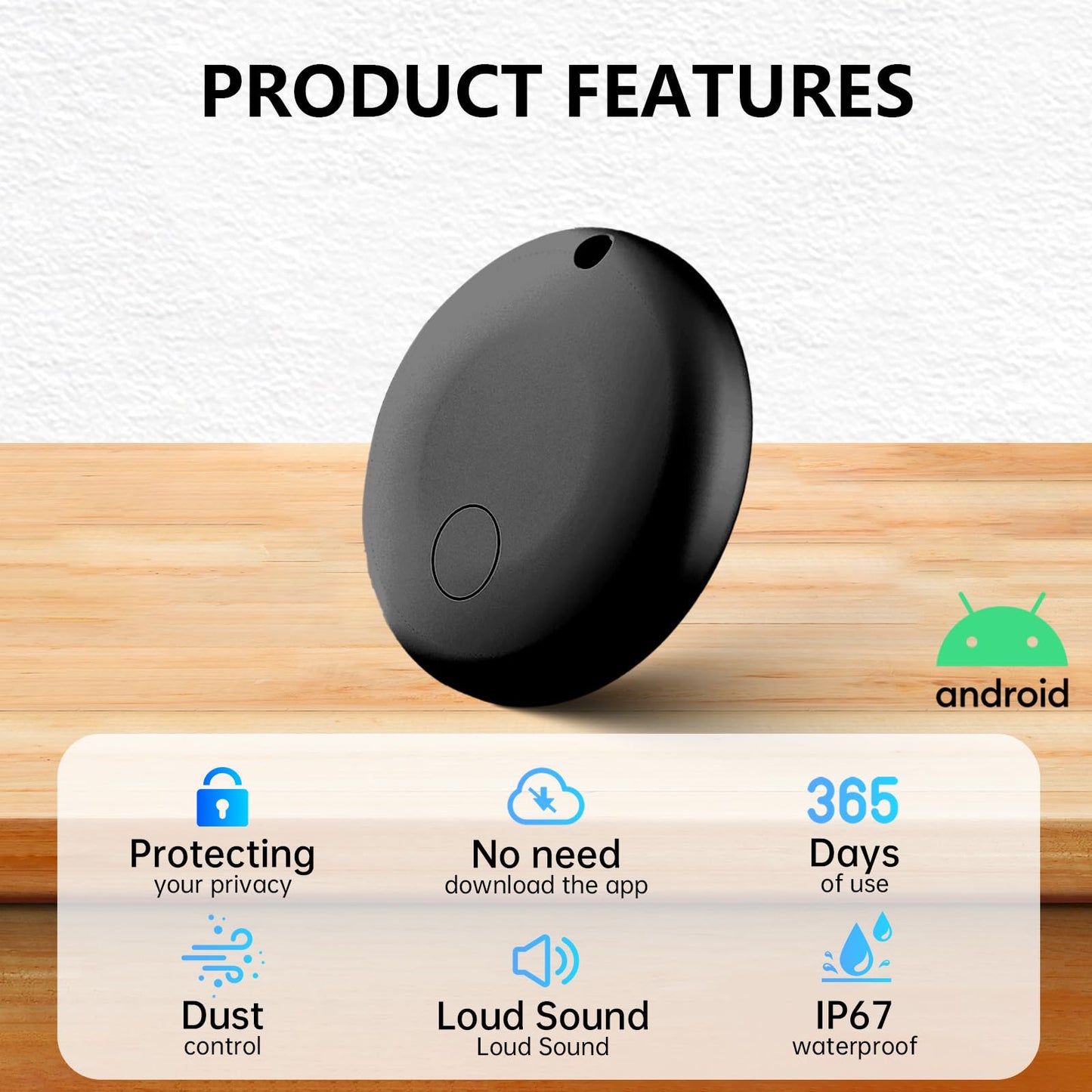 Tracker Tag (Android Only), Bluetooth Tracking Device, Item Finder and Key Locat