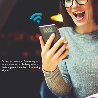 Signal Booster Stickers 5 Pack — Mobile Antenna Enhancer for Elevators, Tunnels