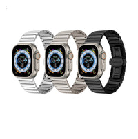 Compatible avec le bracelet en acier inoxydable Smartwatch 8, boucle à nœud, bracelet de montre en métal IWatch