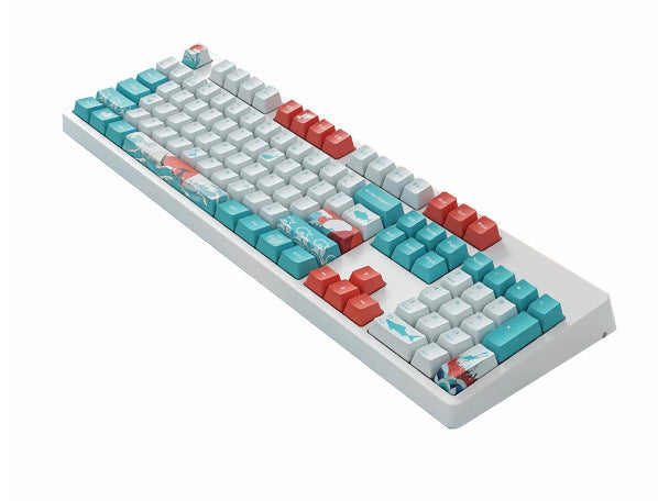 Teclado mecánico de suspensión con teclas
