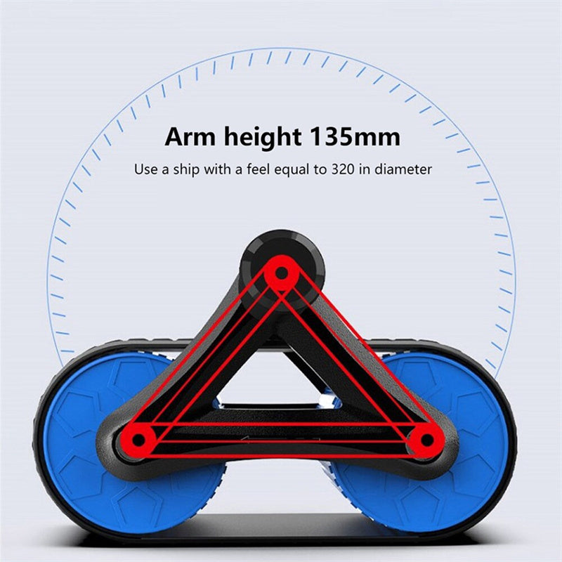Double Wheel Abdominal Exerciser Fitness