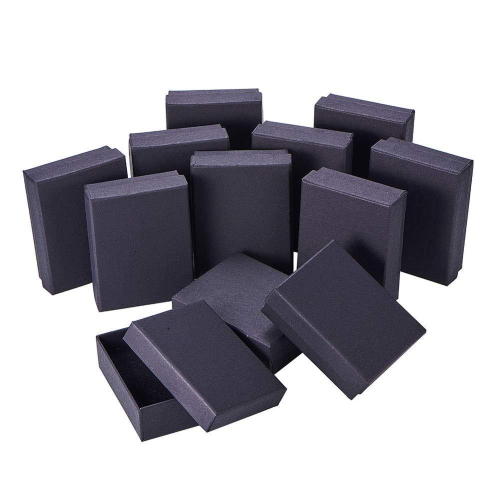 Caja de regalo de cartón rectangular para joyería