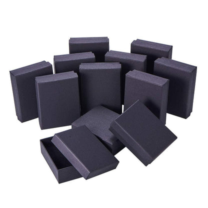 Caja de regalo de cartón rectangular para joyería