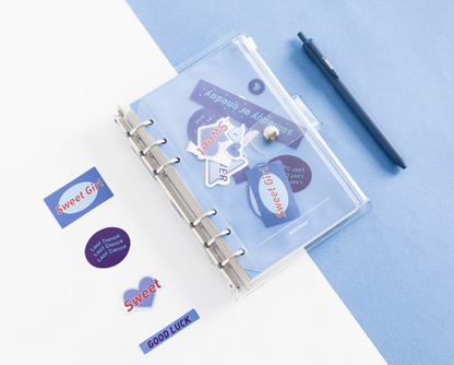 Cahier amovible transparent en PVC