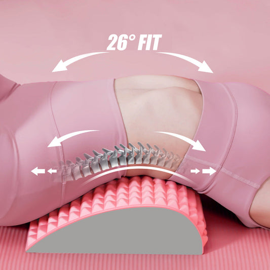 Civière de dos Oreiller Support lombaire cervical Masseur pour le cou, la taille, le dos, la sciatique, la hernie discale, le soulagement de la douleur et la relaxation