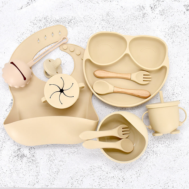 Assiette et bol d'apprentissage 11 pièces pour bébé