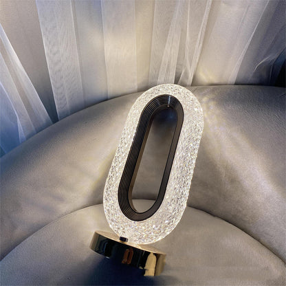Simple Light Luxury Touch Desktop Atmosphere Crystal Lamp Decorative Home Decor