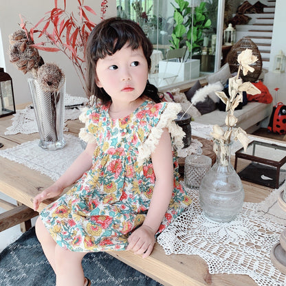 European and American retro ethnic print skirt