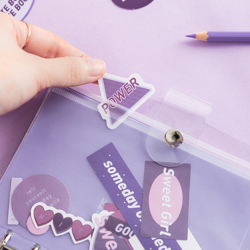 Cahier amovible transparent en PVC