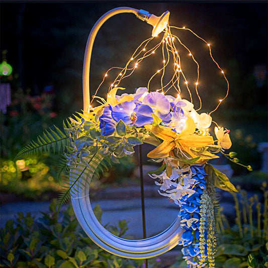 Guirnalda de luces LED con enredaderas solares, impermeables, de alambre de cobre, para exteriores, para bricolaje, decoración, fiestas, bodas, jardín, habitación