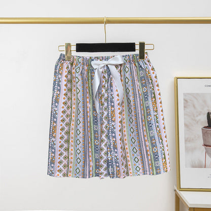 Pantalon de pyjama en soie de coton pour femme, short d'été fin et décontracté