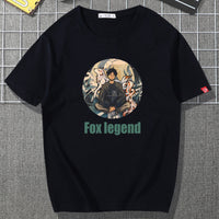 Japanese Harbor Style Men's Cotton T-Shirt – Loose Print Crew Neck | S–5XL