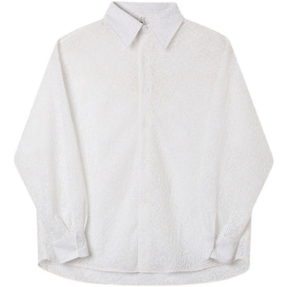 Loose And Lazy Shirt Transparent For Men