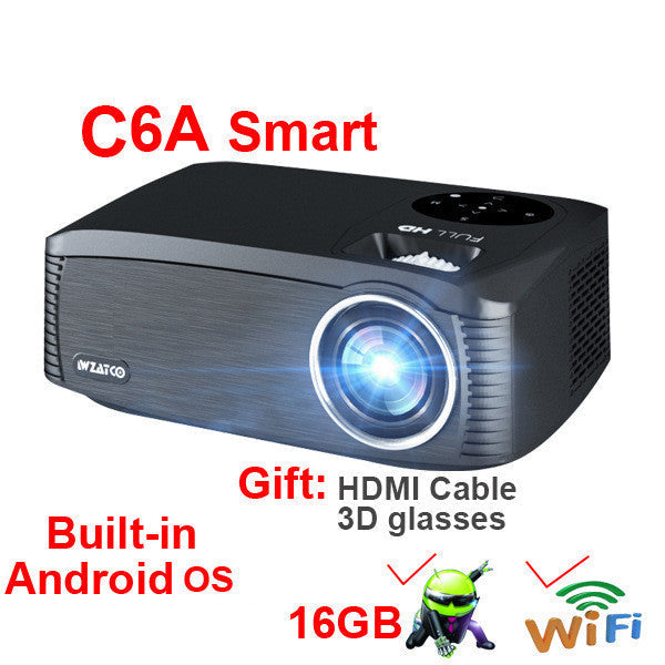 Smart Android 4K HD Projector – 1080P Home & School Laser Projector