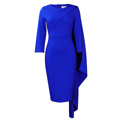 Nouvelle robe de style européen et américain, pure couleur, colis hanche, grande taille africaine