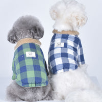 Puppy Dog Clothes Lamb Fur Collar Cotton Coat