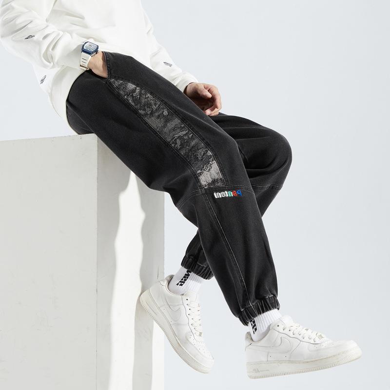 Vaqueros para hombre estilo japonés, ropa de trabajo, tallas grandes, tipo bombacho