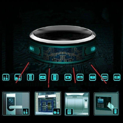 Bague Intelligente Bluetooth Température Solaire Android Sci-Fi Technologie Noire Magique Net Rouge
