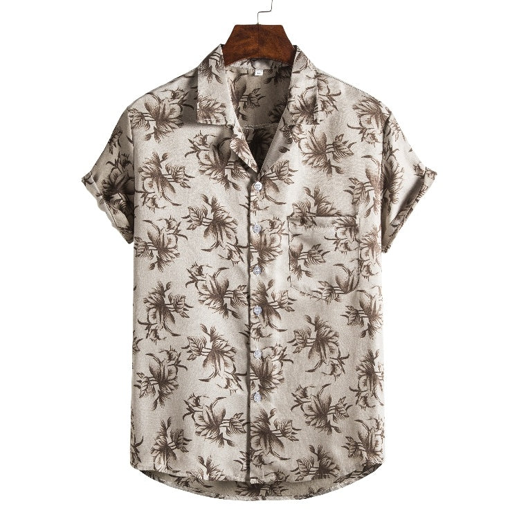 Men Short Sleeved Beach Apparel