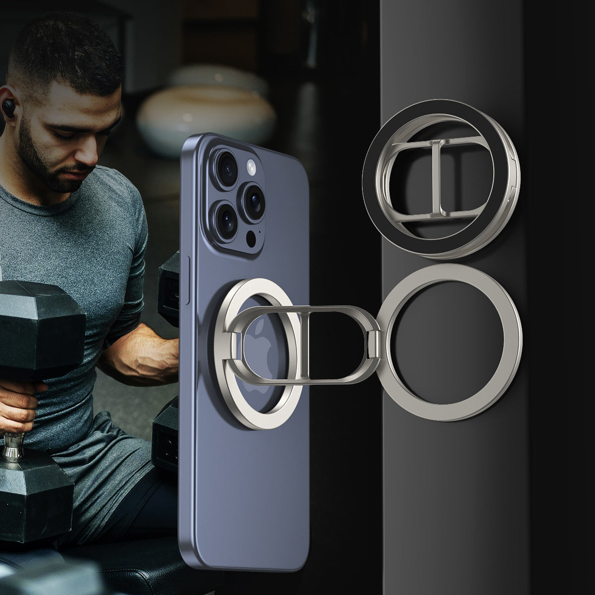 Soporte magnético de doble cara MagSafe para teléfono para coche
