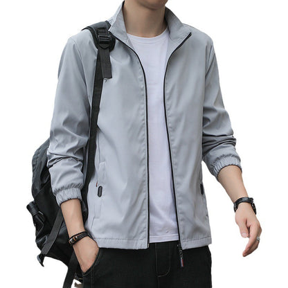 Loose Lapel Casual Zip Jacket