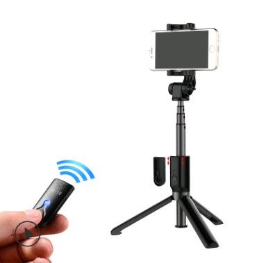 Compatible con Apple, palo de selfie para teléfono móvil, trípode Bluetooth con control remoto, soporte de selfie de aleación de aluminio con varilla telescópica