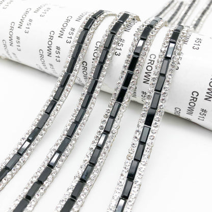Glass Crystal Back Glue Drill Strip Personalized DIY Accessories