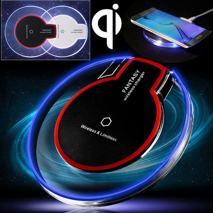 Nouveau chargeur de station de charge sans fil rond en cristal avec récepteur pour A-pple pour Sanxing